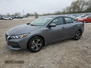 2021 Nissan Sentra SV with VIN 3N1AB8CV0MY242631, listed as a Copart auction lot 55061525 with 32,762 mi miles and Salvage Title. Bid and sale history available at DreamBid. Image 1.