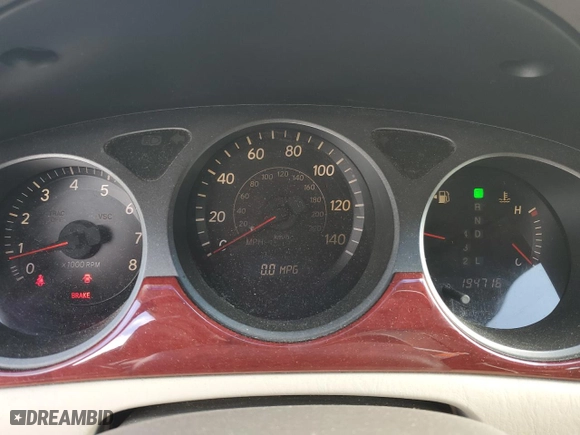 2003 Lexus ES 300 with VIN JTHBF30G830104406, listed as a Copart auction lot 51009085 with 194,716 mi miles and Salvage Title. Bid and sale history available at carsss.com. Image 9.