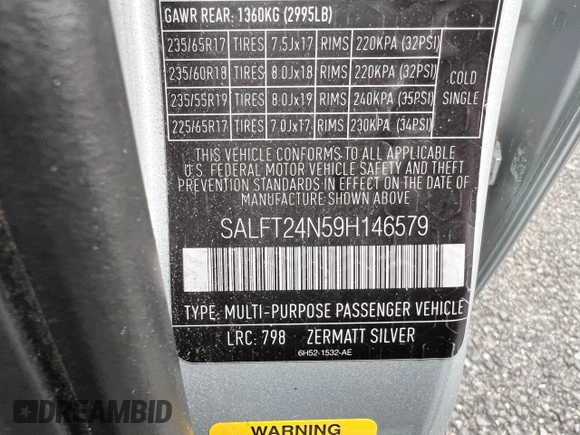 2009 Land Rover LR2 HSE with VIN SALFT24N59H146579, listed as a Copart auction lot 49926905 with 97,826 mi miles and Clean title. Bid and sale history available at DreamBid. Image 10.