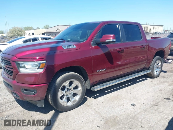 2019 Ram 1500 Big Horn с VIN 1C6SRFFT1KN726854, выставлен на аукционе IAAI как лот 42240401 с пробегом 82 545 миль миль и . История ставок и продаж доступна на DreamBid. Изображение 2.