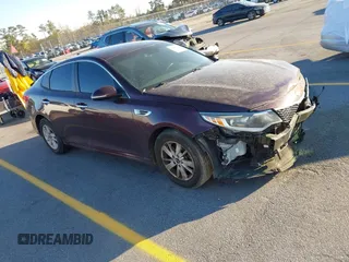 2018 Kia Optima LX with VIN 5XXGT4L34JG187455, listed as a IAAI auction lot 41848130 with 137,250 mi miles and . Bid and sale history available at DreamBid. Image 1.