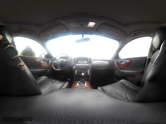 2010 Infiniti FX35 with VIN JN8AS1MU5AM800387, listed as a IAAI auction lot 41571442 with 198,379 mi miles. Bid and sale history available at carsss.com. Image 22.