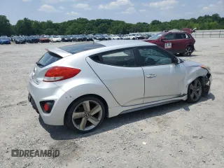 2014 Hyundai Veloster Turbo with VIN KMHTC6AE4EU182833, listed as a Copart auction lot 58911035 with 162,752 mi miles and Salvage title. Bid and sale history available at DreamBid. Image 3.