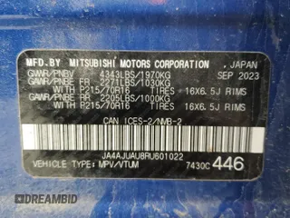 2024 Mitsubishi Outlander Sport ES с VIN JA4AJUAU8RU601022, выставлен на аукционе Copart как лот 60845175 с пробегом 64 947 миль миль и Чистый • Clean title. История ставок и продаж доступна на DreamBid. Изображение 13.