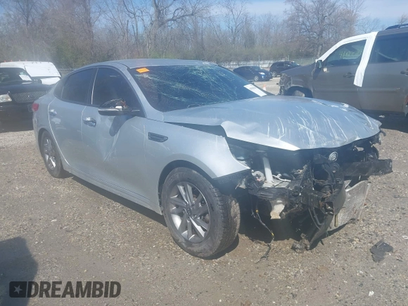 2019 Kia Optima LX with VIN 5XXGT4L36KG292810, listed as a IAAI auction lot 41964263 with 102,898 mi miles. Bid and sale history available at carsss.com. Image 1.