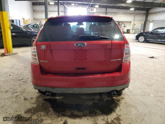 2008 Ford Edge Limited with VIN 2FMDK39C68BB47116, listed as a Copart auction lot 52106725 with 182,209 mi miles and Salvage Title. Bid and sale history available at carsss.com. Image 6.