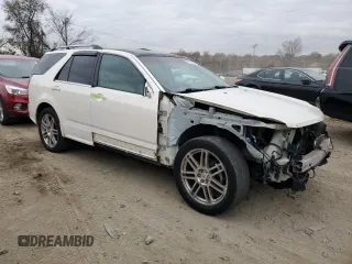 2007 Cadillac SRX with VIN 1GYEE63A870172327, listed as a Copart auction lot 80728804 with 160,973 mi miles and Salvage Title. Bid and sale history available at carsss.com. Image 4.