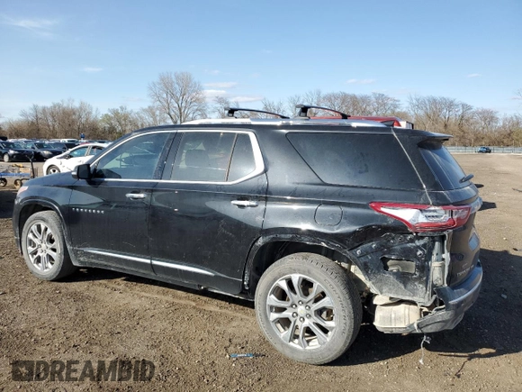 2018 Chevrolet Traverse Premier with VIN 1GNEVJKW5JJ152423, listed as a Copart auction lot 51202685 with 124,673 mi miles and Salvage Title. Bid and sale history available at DreamBid. Image 2.