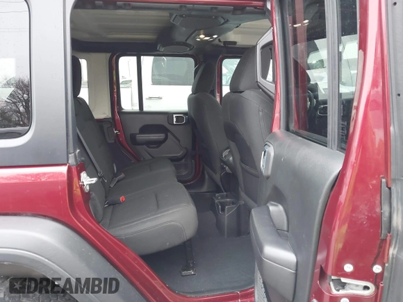 2021 Jeep Wrangler Unlimited Sport S with VIN 1C4HJXDN9MW777830, listed as a IAAI auction lot 41625934 with 42,251 mi miles and . Bid and sale history available at DreamBid. Image 8.