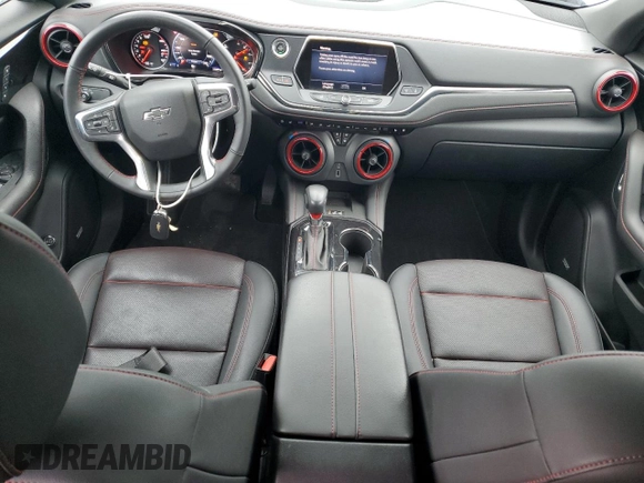 2022 Chevrolet Blazer RS с VIN 3GNKBKRSXNS159571, выставлен на аукционе Copart как лот 58585015 с пробегом 33 289 миль миль и Списание • Salvage title. История ставок и продаж доступна на DreamBid. Изображение 8.
