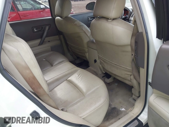 2006 Infiniti FX with VIN JNRAS08U76X104510, listed as a IAAI auction lot 42591566 with 149,637 mi miles and . Bid and sale history available at DreamBid. Image 8.