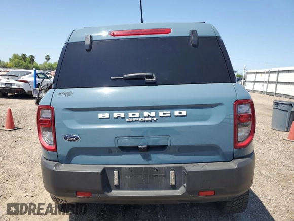 2023 Ford Bronco Sport Big Bend z VIN 3FMCR9B64PRD69667, wystawiony jako Copart lot #52929675 z przebiegiem 40 706 mil mil oraz Szkoda całkowita • Salvage title. Historia ofert i sprzedaży dostępna na DreamBid. Obrazek 6.