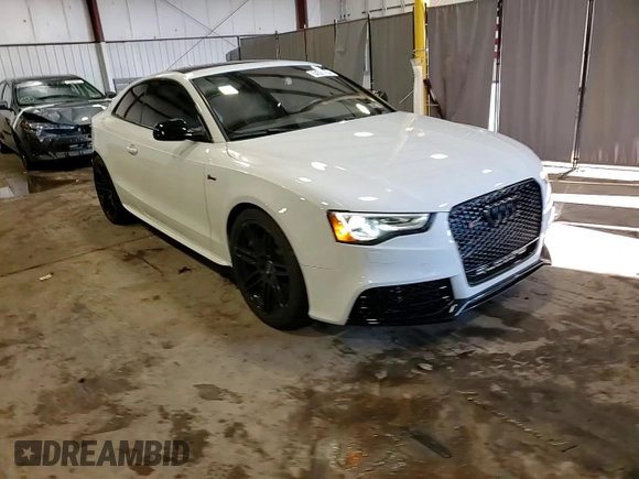 2017 Audi S5 Premium Plus with VIN WAUC4AFR1HA000525, listed as a Copart auction lot 84597154 with 47,042 mi miles and Salvage Title. Bid and sale history available at carsss.com. Image 13.