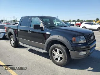 2004 Ford F-150 XLT with VIN 1FTPW14574KC13904, listed as a Copart auction lot 63027105 with 196,739 mi miles and Salvage title. Bid and sale history available at DreamBid. Image 4.