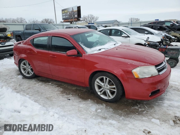 2012 Dodge Avenger SXT Plus with VIN 1C3CDZEG6CN151562, listed as a Copart auction lot 41575435 with 134,981 mi miles and Salvage Title. Bid and sale history available at carsss.com. Image 4.