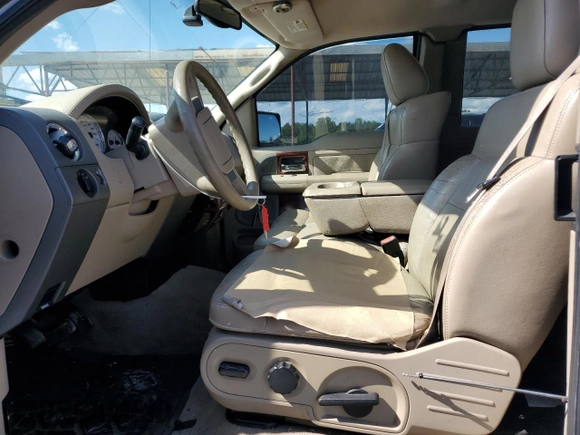2005 Ford F-150 XLT with VIN 1FTPX12555NA74355, listed as a Copart auction lot 55799465 with 137,216 mi miles and Salvage title. Bid and sale history available at DreamBid. Image 7.