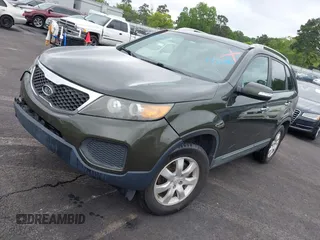 2011 Kia Sorento LX with VIN 5XYKT4A27BG139742, listed as a IAAI auction lot 42220847 with 240,172 mi miles and . Bid and sale history available at carsss.com. Image 2.