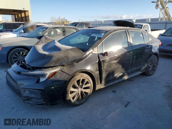 2024 Toyota Corolla XSE with VIN 5YFT4MCEXRP187024, listed as a Copart auction lot 42093545 with 57,561 mi miles and Salvage Title. Bid and sale history available at carsss.com. Image 1.