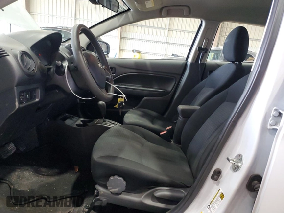 2021 Mitsubishi Mirage ES with VIN ML32FUFJ5MHF02630, listed as a Copart auction lot 60232945 with 87,709 mi miles and Salvage title. Bid and sale history available at DreamBid. Image 7.