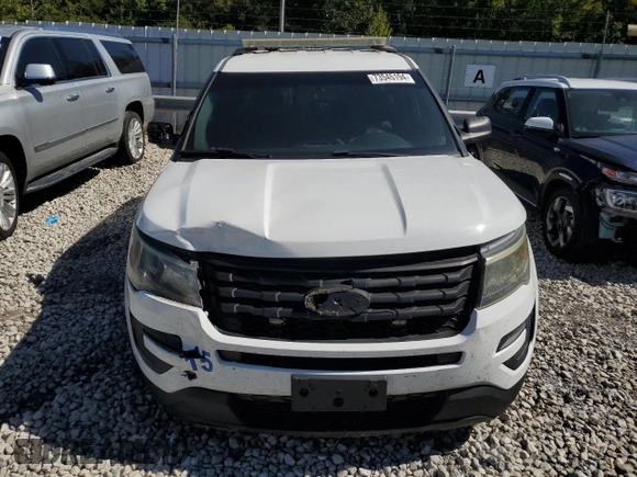 2016 Ford Utility Police Interceptor with VIN 1FM5K8AR9GGA77636, listed as a Copart auction lot 73545194 with 75,679 mi miles and Salvage Title. Bid and sale history available at carsss.com. Image 5.