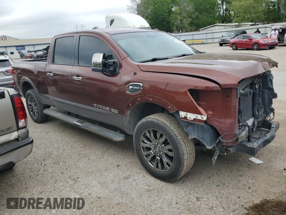 2016 Nissan Titan Platinum Reserve z VIN 1N6BA1F27GN502924, wystawiony jako Copart lot #51345105 z przebiegiem 90 215 mil mil oraz Szkoda całkowita • Salvage title. Historia ofert i sprzedaży dostępna na DreamBid. Obrazek 4.