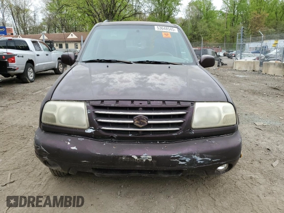 2002 Suzuki XL-7 LX with VIN JS3TY92V824102176, listed as a Copart auction lot 53648545 with 0 mi miles and Salvage Title. Bid and sale history available at carsss.com. Image 5.