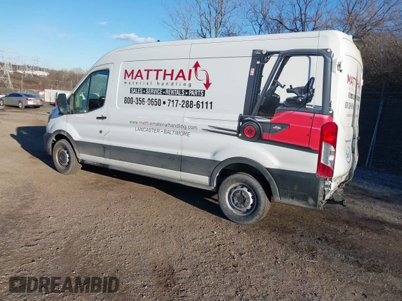2021 Ford Transit Cargo with VIN 1FTBR1C82MKA66713, listed as a IAAI auction lot 41479187 with 50,415 mi miles and . Bid and sale history available at DreamBid. Image 3.