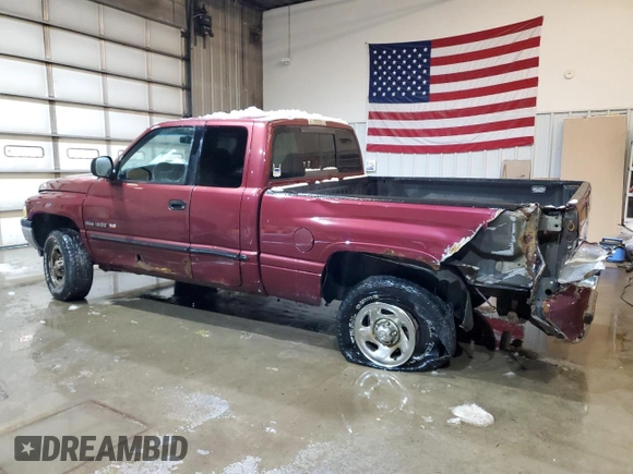 2001 Dodge 1500 with VIN 3B7HF13Y91G204298, listed as a Copart auction lot 46841055 with 156,996 mi miles and Salvage Title. Bid and sale history available at DreamBid. Image 2.