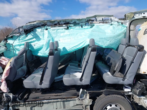 2018 Ford Transit Passenger XL with VIN 1FMZK1CM0JKB21599, listed as a IAAI auction lot 41511852 with Not provided miles and . Bid and sale history available at DreamBid. Image 8.