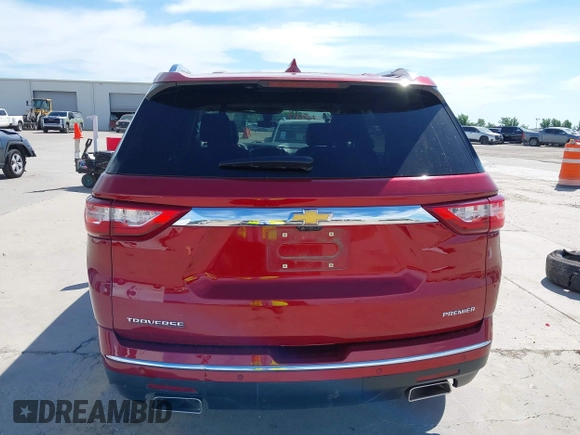 2020 Chevrolet Traverse Premier with VIN 1GNERKKW0LJ225601, listed as a IAAI auction lot 42308987 with 48,796 mi miles and . Bid and sale history available at DreamBid. Image 16.