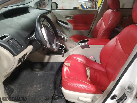 2013 Toyota Prius One with VIN JTDKN3DU2D5576741, listed as a Copart auction lot 51038555 with 167,288 mi miles and Salvage Title. Bid and sale history available at carsss.com. Image 7.