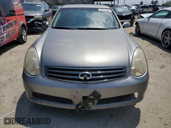 2006 Infiniti G35 with VIN JNKCV51E76M506169, listed as a Copart auction lot 55527525 with 197,516 mi miles and Clean Title. Bid and sale history available at carsss.com. Image 5.