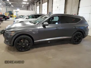 2022 Genesis GV80 Advanced Plus with VIN KMUHCESC6NU094073, listed as a Copart auction lot 58288045 with 43,327 mi miles and Salvage title. Bid and sale history available at DreamBid. Image 1.