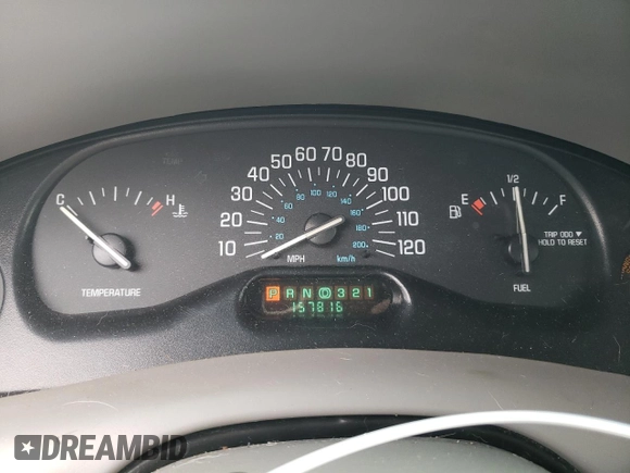2003 Buick Century Custom with VIN 2G4WS52J931292727, listed as a Copart auction lot 72329174 with 157,816 mi miles and Salvage Title. Bid and sale history available at carsss.com. Image 9.