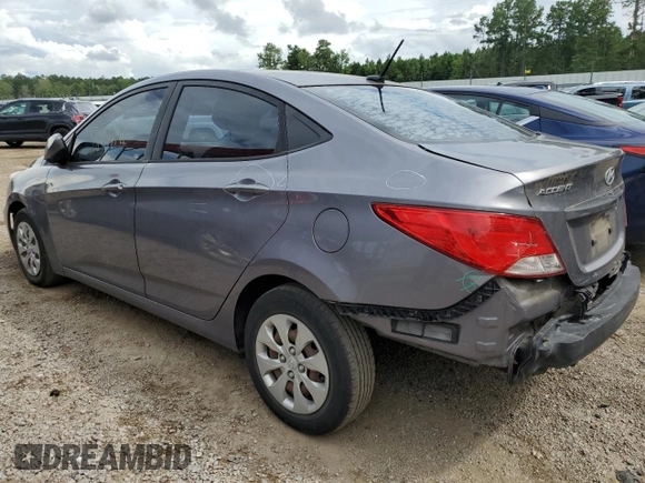 2016 Hyundai Accent SE with VIN KMHCT4AE8GU964561, listed as a Copart auction lot 60882613 with 97,194 mi miles. Bid and sale history available at carsss.com. Image 2.