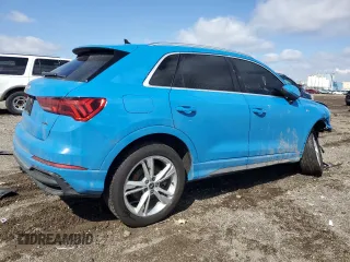 2021 Audi Q3 S line Premium with VIN WA1DECF36M1040633, listed as a Copart auction lot 50421215 with Not Provided miles and Non Repairable. Bid and sale history available at DreamBid. Image 3.