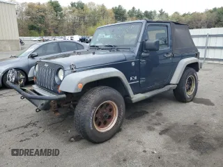 2008 Jeep Wrangler X with VIN 1J4FA24108L617862, listed as a Copart auction lot 55453715 with 258,068 mi miles and Clean Title. Bid and sale history available at carsss.com. Image 1.