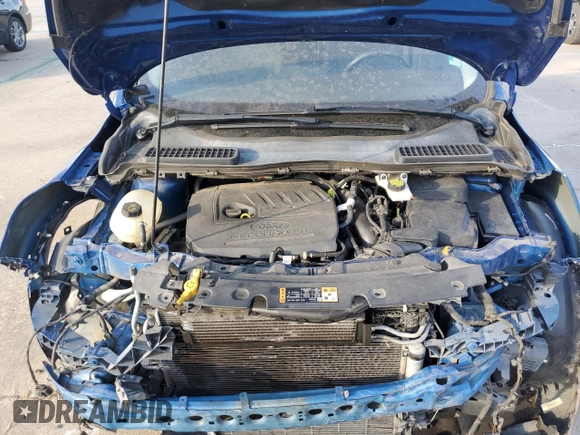 2017 Ford Escape Titanium with VIN 1FMCU0JD2HUB21261, listed as a Copart auction lot 76607264 with 130,796 mi miles and Salvage Title. Bid and sale history available at carsss.com. Image 12.