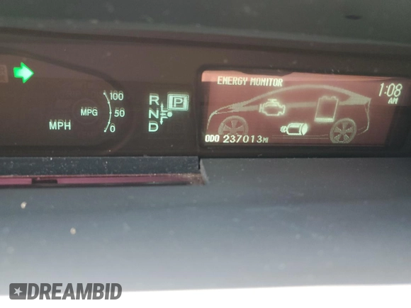 2010 Toyota Prius II with VIN JTDKN3DU1A0067622, listed as a Copart auction lot 55114445 with 237,013 mi miles and Clean Title. Bid and sale history available at carsss.com. Image 9.