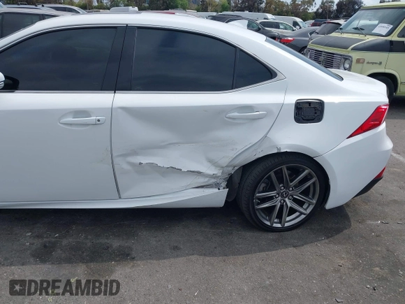 2016 Lexus IS with VIN JTHBE1D22G5026784, listed as a IAAI auction lot 42073105 with 79,290 mi miles and . Bid and sale history available at carsss.com. Image 6.