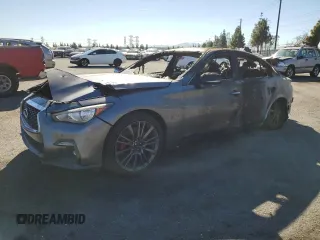 2019 Infiniti Q50 Red Sport 400 с VIN JN1FV7AP2KM761000, выставлен на аукционе Copart как лот 41535135 с пробегом Не указан миль и На запчасти • Non repairable. История ставок и продаж доступна на DreamBid. Изображение 1.