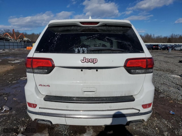 2018 Jeep Grand Cherokee Overland with VIN 1C4RJFCG8JC477002, listed as a Copart auction lot 42780015 with 85,878 mi miles and Salvage Title. Bid and sale history available at carsss.com. Image 6.