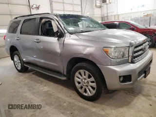 2010 Toyota Sequoia Platinum with VIN 5TDDW5G16AS027942, listed as a Copart auction lot 42657175 with 143,140 mi miles and Salvage Title. Bid and sale history available at carsss.com. Image 4.