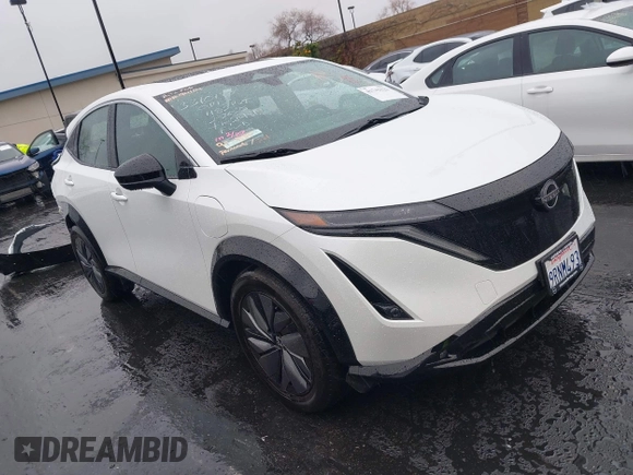 2024 Nissan ARIYA Evolve+ z VIN JN1BF0BAXRM435453, wystawiony jako IAAI lot #41745123 z przebiegiem 5 565 mil mil oraz . Historia ofert i sprzedaży dostępna na DreamBid. Obrazek 1.