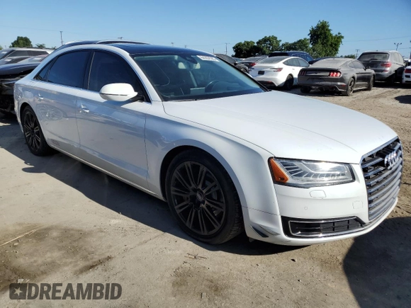 2015 Audi A8 3.0T with VIN WAU3GAFD8FN005271, listed as a Copart auction lot 64262595 with 88,931 mi miles and Salvage title. Bid and sale history available at DreamBid. Image 4.