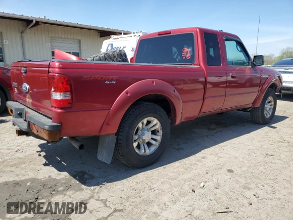 2010 Ford Ranger XLT with VIN 1FTLR4FE9APA23704, listed as a Copart auction lot 54156885 with 109,170 mi miles and Salvage title. Bid and sale history available at DreamBid. Image 3.