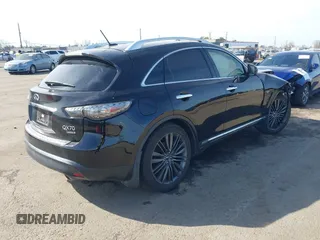 2017 Infiniti QX70 with VIN JN8CS1MW1HM410293, listed as a IAAI auction lot 41689343 with 149,823 mi miles and . Bid and sale history available at DreamBid. Image 4.