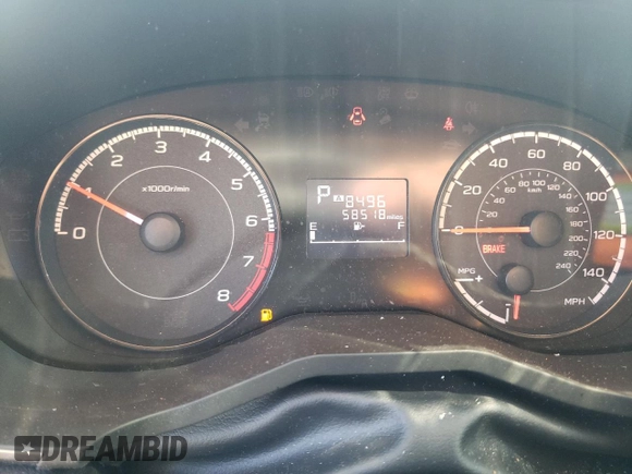 2018 Subaru Impreza Premium with VIN 4S3GTAB68J3739274, listed as a Copart auction lot 62193185 with 58,518 mi miles and Salvage title. Bid and sale history available at DreamBid. Image 9.