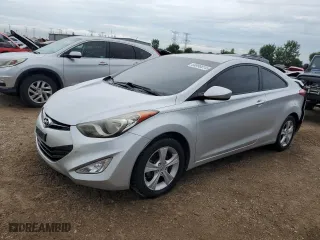 2013 Hyundai Elantra Coupe GS PZEV with VIN KMHDH6AE3DU005422, listed as a Copart auction lot 64999614 with 63,486 mi miles and Salvage Title. Bid and sale history available at carsss.com. Image 1.