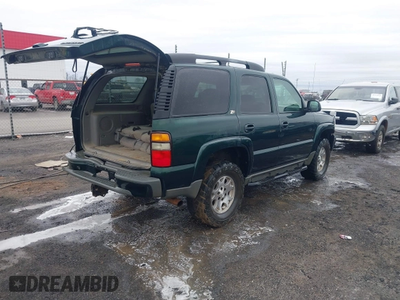 2004 Chevrolet Tahoe Z71 z VIN 1GNEK13Z84R118371, wystawiony jako IAAI lot #41535389 z przebiegiem 255 815 mil mil oraz . Historia ofert i sprzedaży dostępna na DreamBid. Obrazek 4.